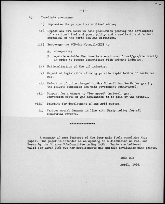 View document: Material on the coal mining industry, 1961-1966.