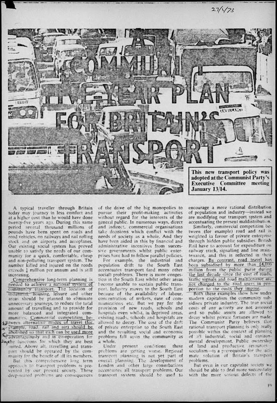 View document: Transport Working Party, 1975-1976.