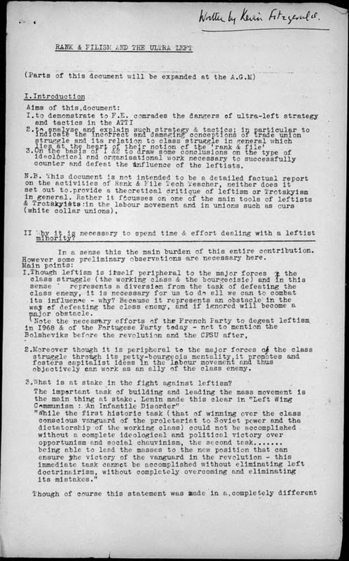View document: Additional material from the Further Education Advisory Committee, 1970-1989.