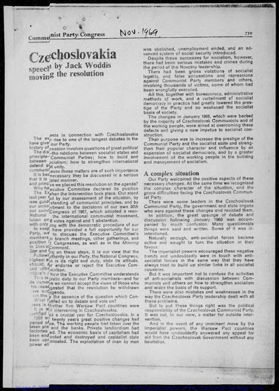 View document: Further papers on the Soviet invasion of Czechoslovakia, 1968-1969.