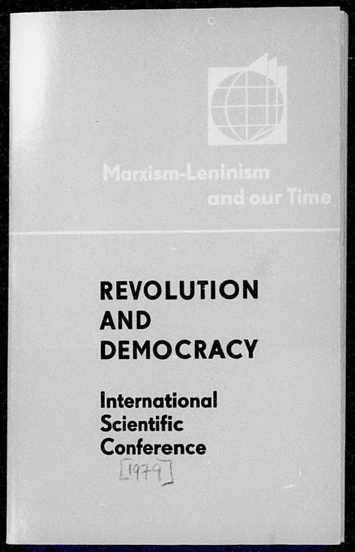 View document: Papers of CPGB delegates to the 1979 International Communist Theoretical Conference.