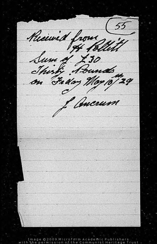 View document: Workers International Relief for the Dawdon Lock-Out, 1929.
