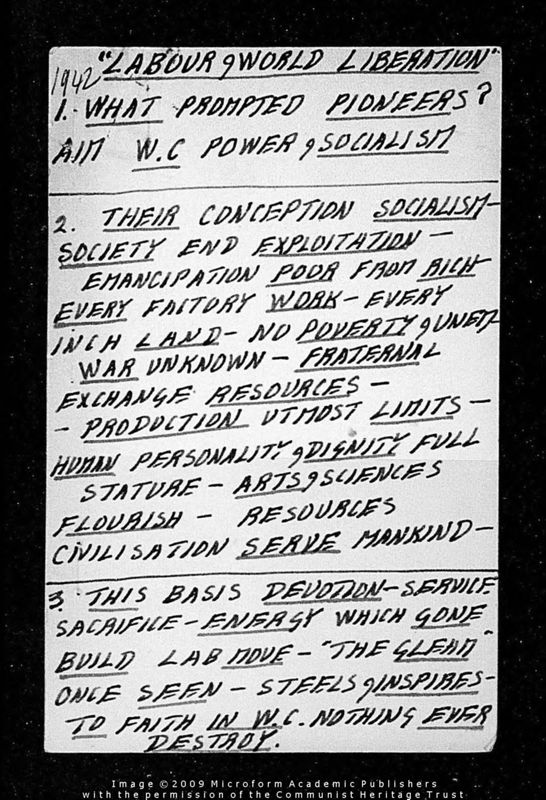 View document: Notes for various speeches during the Second World War, 1942.