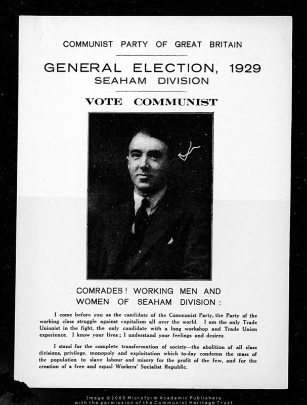 View document: Material from the 1929 General Election and subsequent by-elections, 1929-1931.