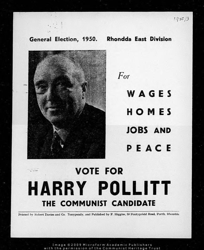 View document: Material from the 1950 General Election Campaign.