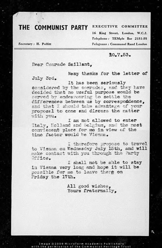View document: Miscellaneous material from the World Federation of Trade Unions, 1953-1954.